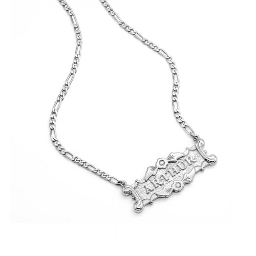 Shrimps Ivy Personalised Necklace Silver Plate