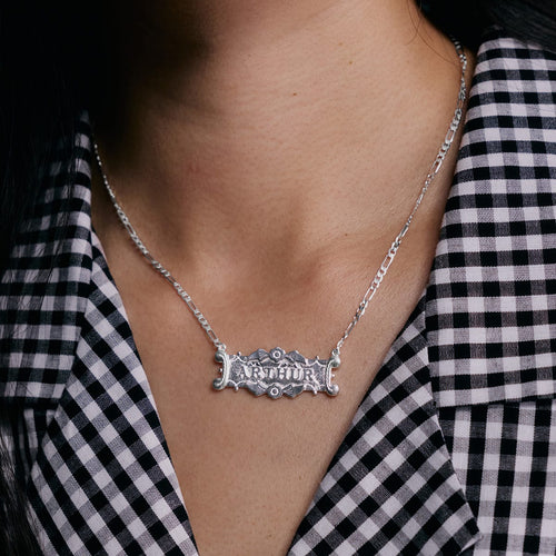 Shrimps Ivy Personalised Necklace Silver Plate