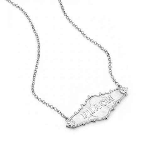 Shrimps Keepsake Personalised Necklace Silver Plate