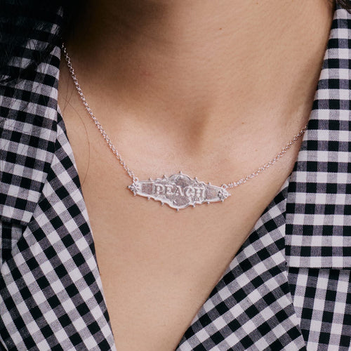 Shrimps Keepsake Personalised Necklace Silver Plate
