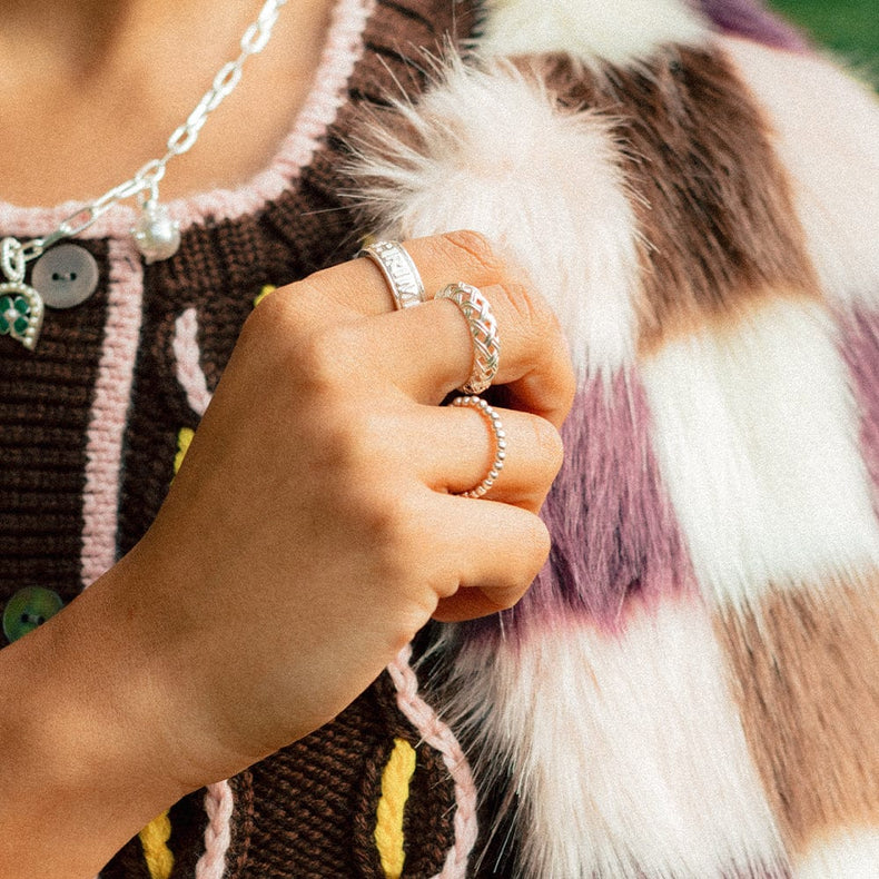 Shrimps Spinning Ring Sterling Silver