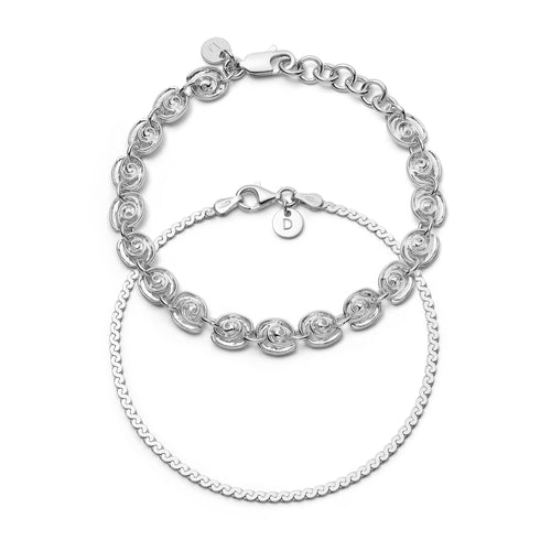 Sol Bracelet Layering Set Sterling Silver