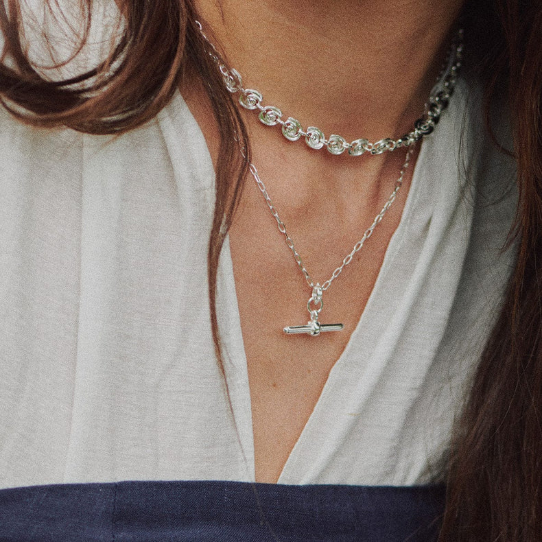 Sol Necklace Layering Set Sterling Silver