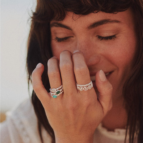 Spiral Band Ring Sterling Silver