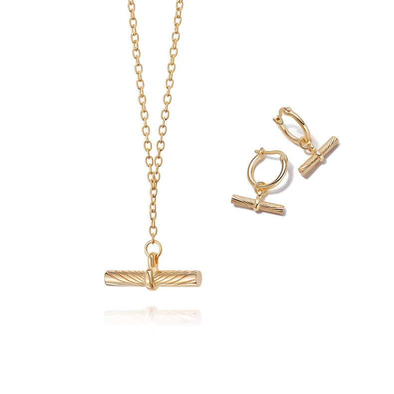 Estée Lalonde Must-Have T Bar Layering Set 18ct Gold Plate