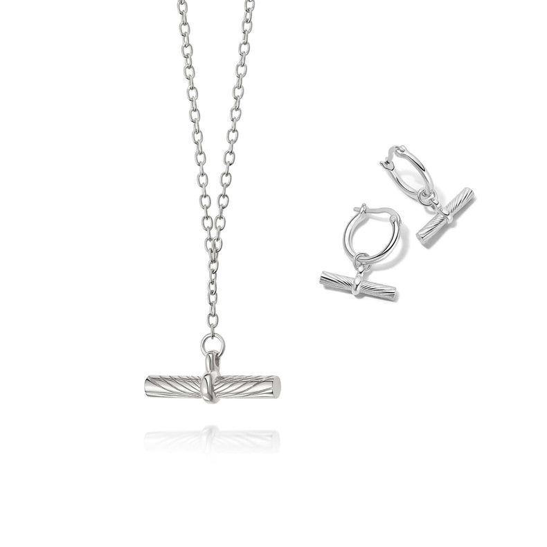 Estée Lalonde Must-Have T Bar Layering Set Sterling Silver