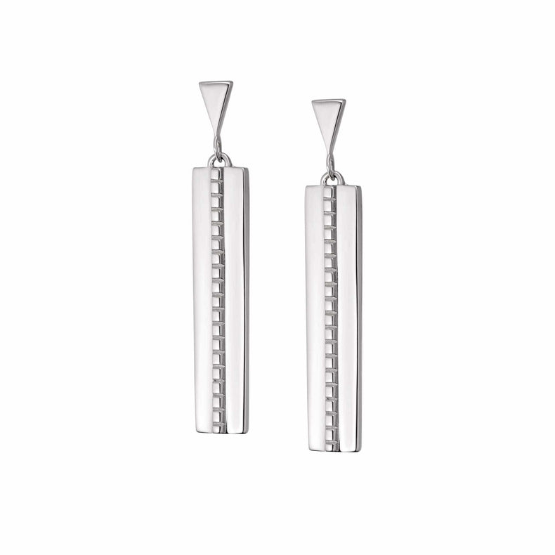 Art Deco Drop Earrings Sterling Silver recommended
