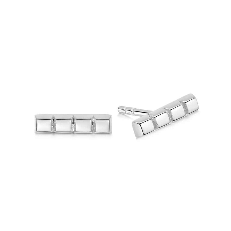 Cube Strip Stud Earrings Sterling Silver recommended