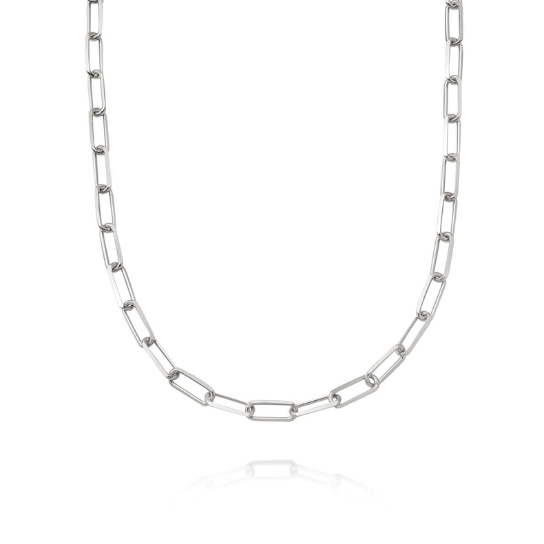Estée Lalonde Large Open Box Chain Necklace Sterling Silver recommended