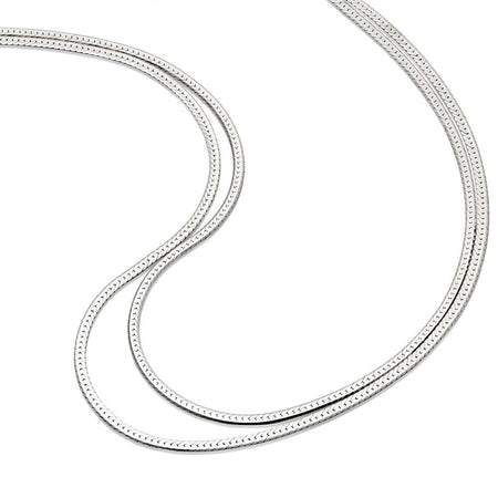 Estée Lalonde Parallel Snake Chain Necklace Sterling Silver recommended