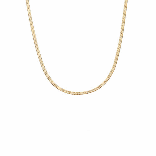 Estée Lalonde Short Snake Chain Necklace 18ct Gold Plate