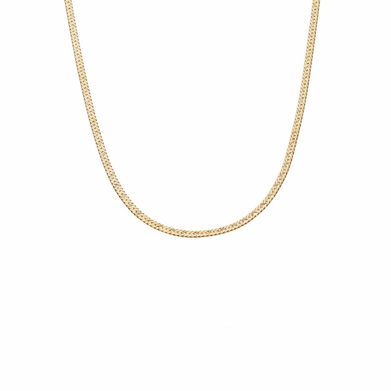 Estée Lalonde Short Snake Chain Necklace 18ct Gold Plate