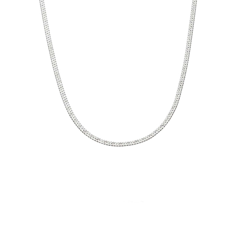 Estée Lalonde Short Snake Chain Necklace Sterling Silver
