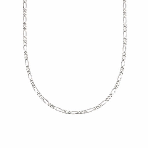Figaro Chain Necklace Sterling Silver
