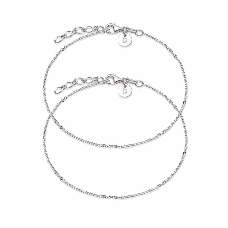 Estée Lalonde Forever Friendship Bracelet Stack Sterling Silver