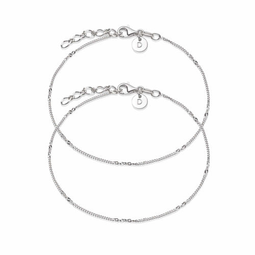 Estée Lalonde Forever Friendship Bracelet Stack Sterling Silver