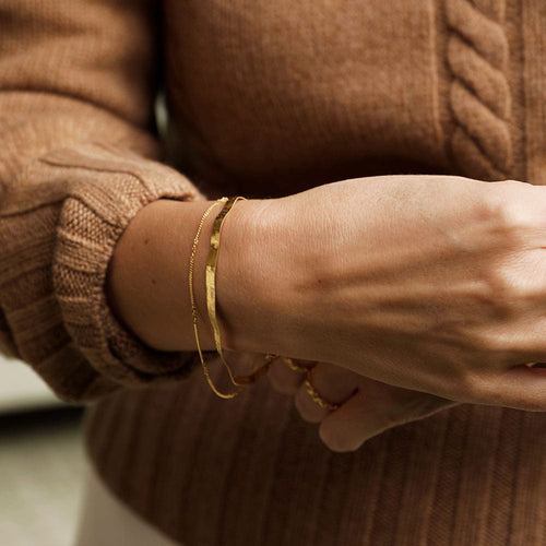 Estée Lalonde Forever Wavy Bracelet Set 18ct Gold Plate