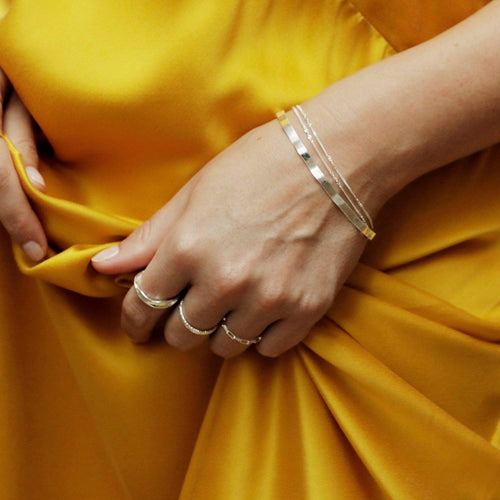 Estée Lalonde Forever Wavy Bracelet Set Sterling Silver