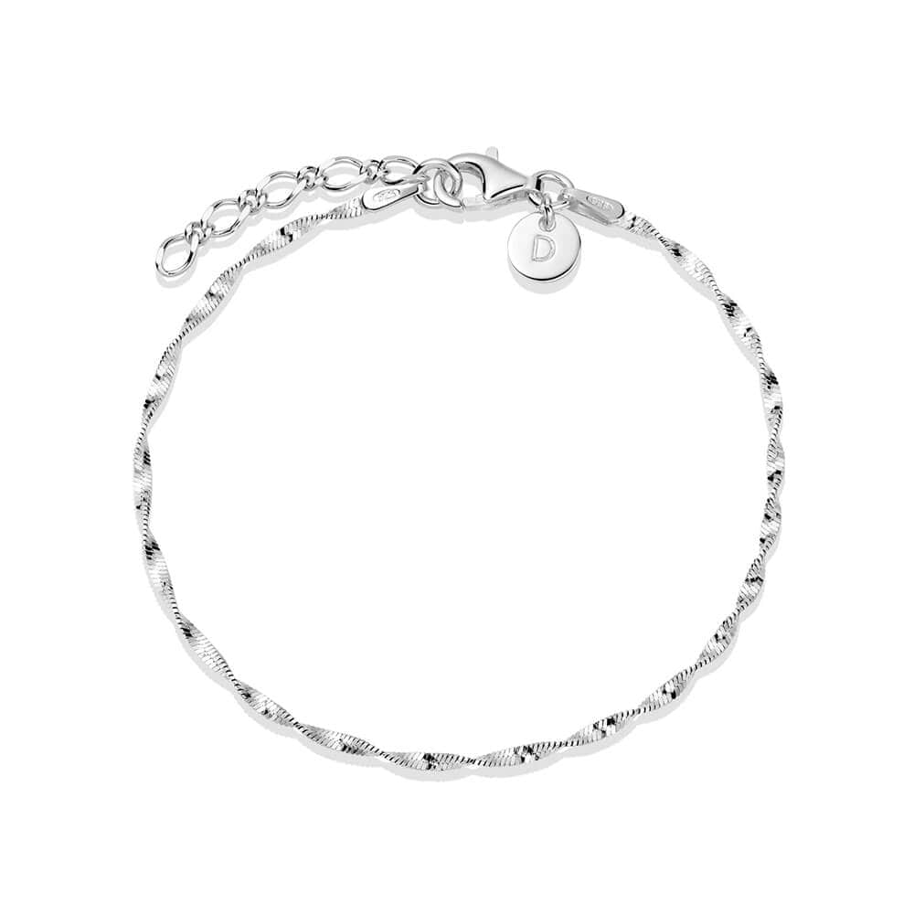 Helix Twisted Chain Bracelet Sterling Silver Daisy London