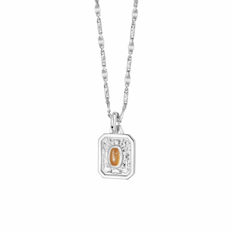 November Citrine Birthstone Necklace Sterling Silver recommended