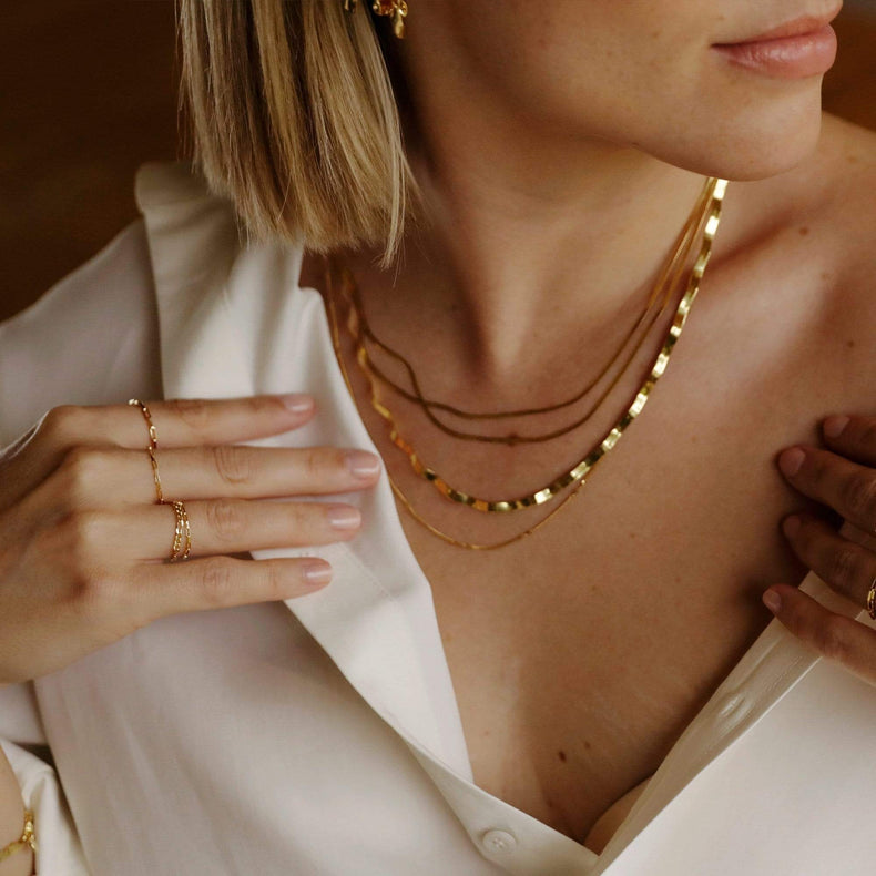 Estée Lalonde Parallel Necklace Layering Set 18ct Gold Plate