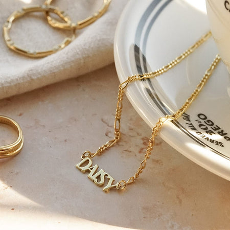 Personalised Necklace 18ct Gold Plate recommended