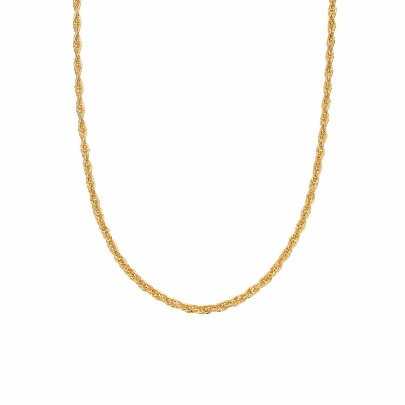Rope Chain Necklace 18ct Gold Plate recommended