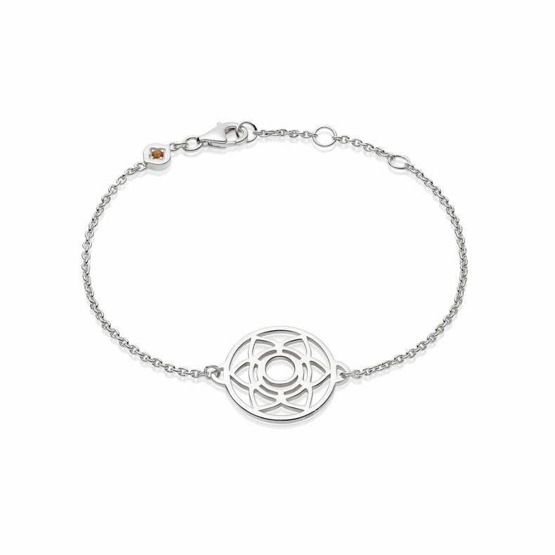 Sacral Chakra Chain Bracelet Sterling Silver