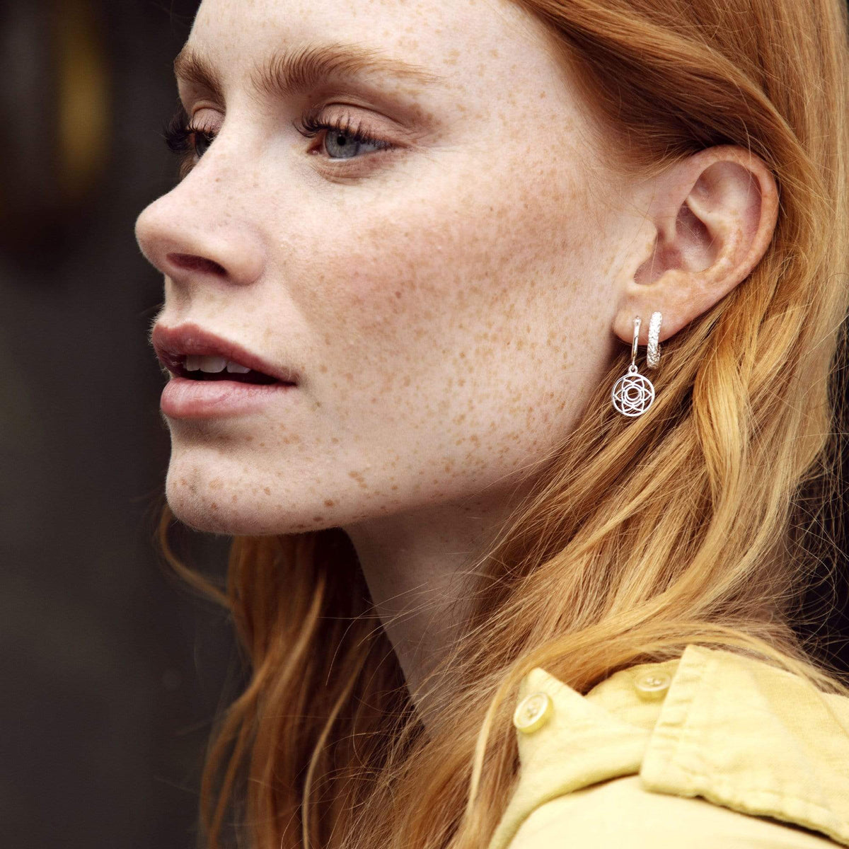 Chakra Earrings, Silver Sacral Chakra Earrings, Daisy London Online