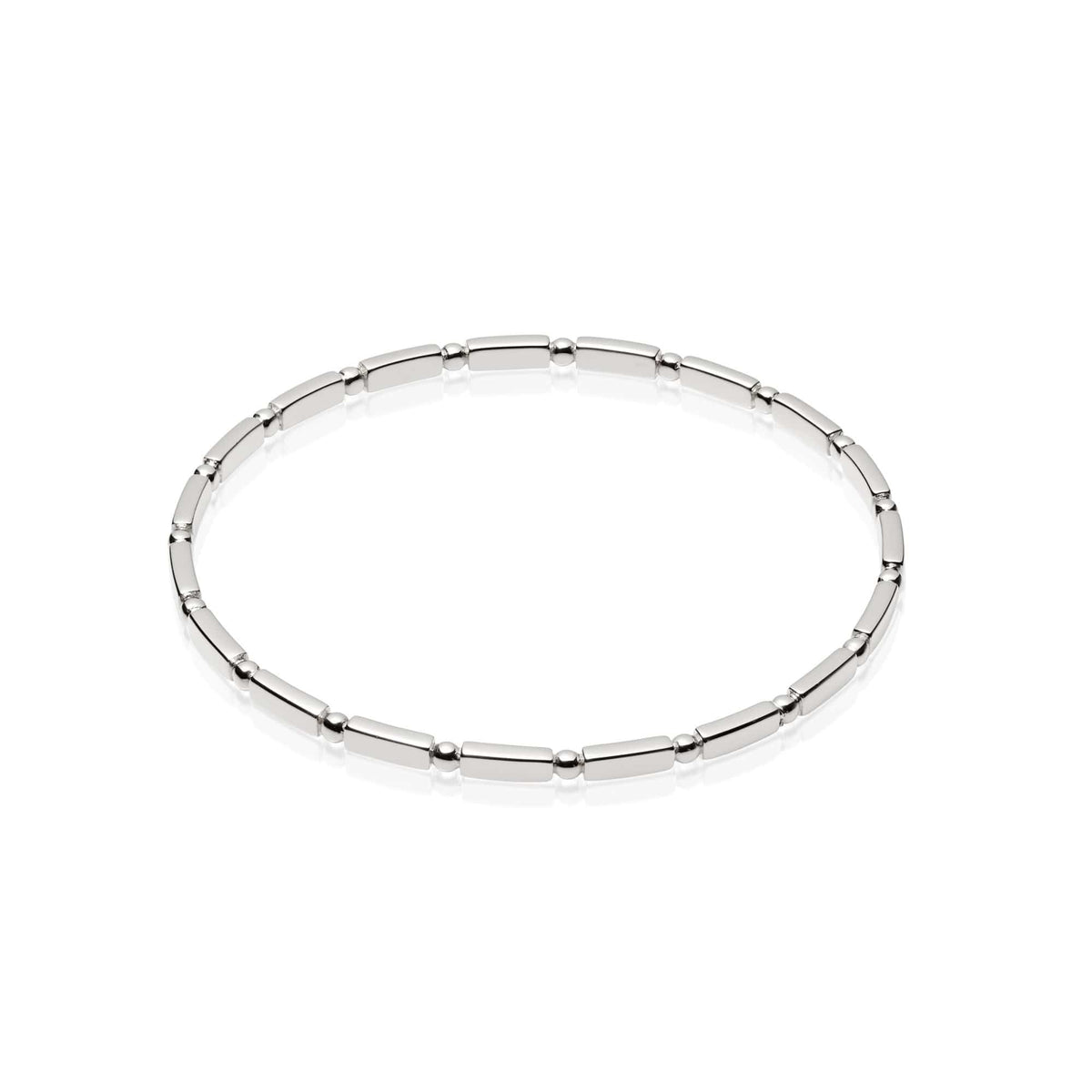 Stacked Essential Bangle Sterling Silver Daisy London