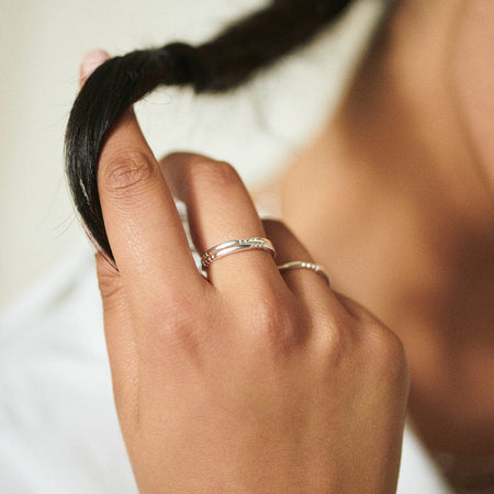 Bar & Ball Stacking Ring Sterling Silver recommended