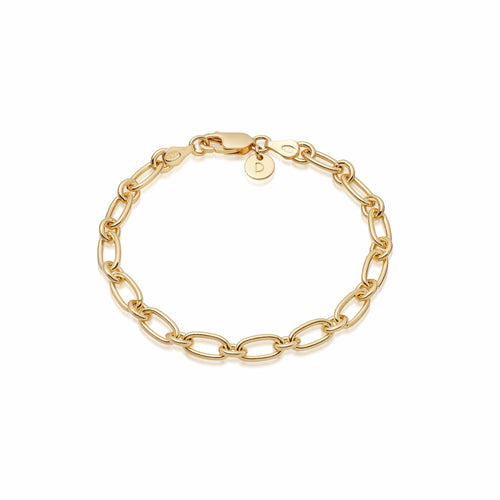Linked Chain Bracelet 18ct Gold Plate
