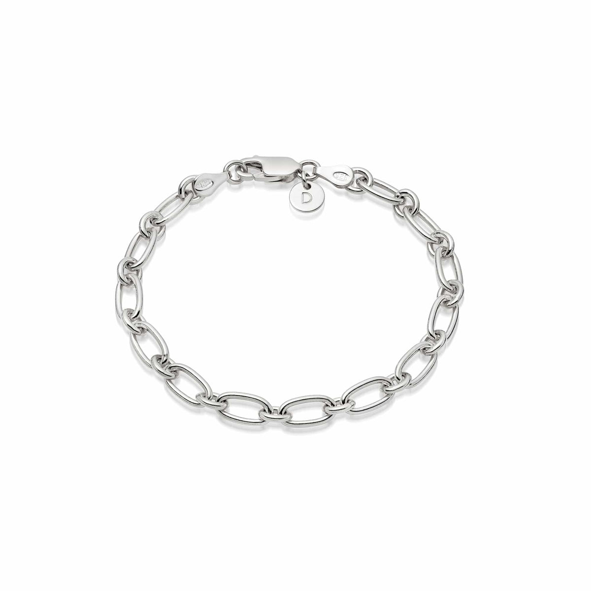 Linked Chain Bracelet Sterling Silver Daisy London