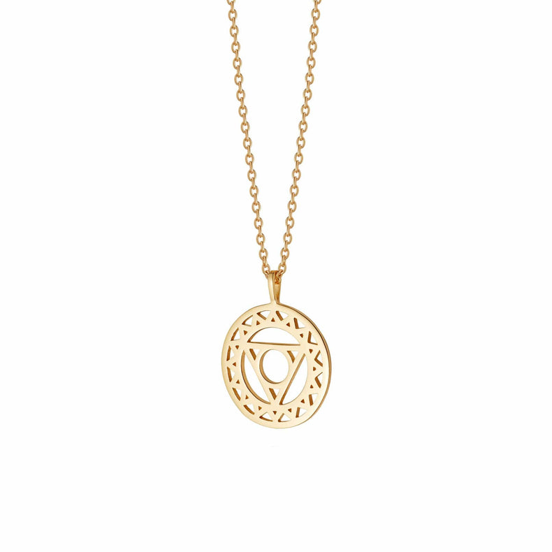 Throat Chakra Necklace 18ct Gold Plate recommended