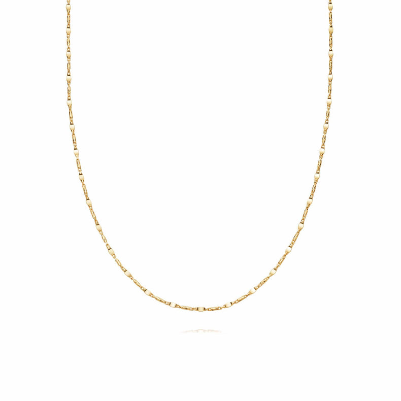 Tidal Twist Chain Necklace 18ct Gold Plate