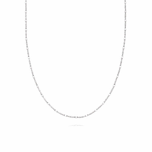 Tidal Twist Chain Necklace Sterling Silver