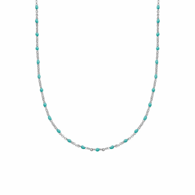 Treasures Turquoise Beaded Necklace Sterling Silver recommended