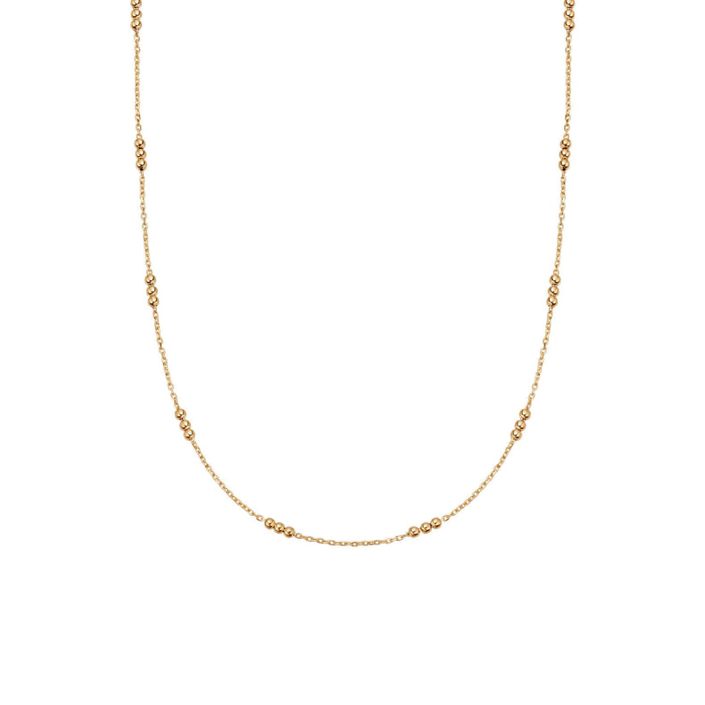 Triple Bead Chain Necklace 18ct Gold Plate recommended