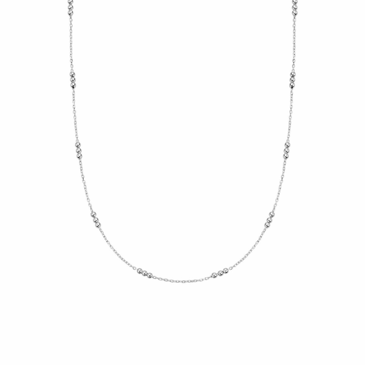 Triple Bead Chain Necklace Sterling Silver Daisy London