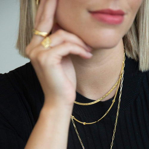 Estée Lalonde 'You Give Me Light' Layering Necklace Set 18ct Gold Plate