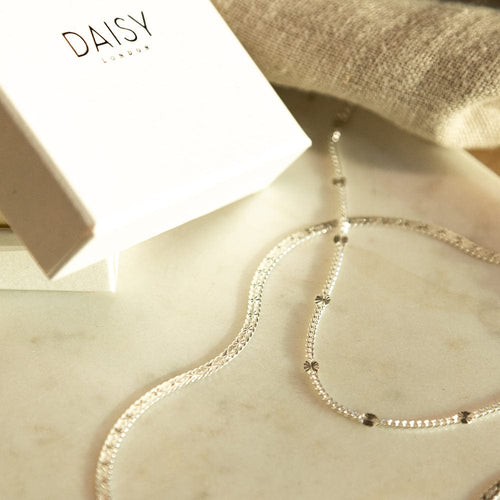 Estée Lalonde 'You Give Me Light' Layering Necklace Set Sterling Silver