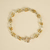 Polly Newman Mixed Metal Knot Chain Bracelet Silver Plate