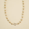 Polly Newman Mixed Metal Knot Chain Necklace Silver Plate