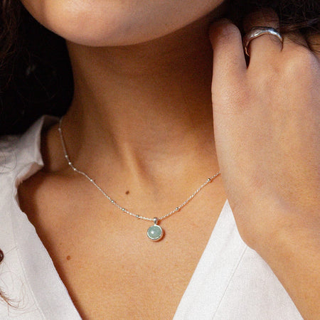 Amazonite Healing Stone Necklace Sterling Silver recommended