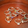 Amethyst February Birthstone Ring Sterling Silver