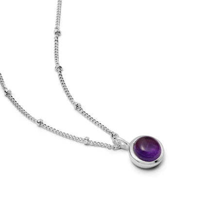 Amethyst Healing Stone Necklace Sterling Silver recommended