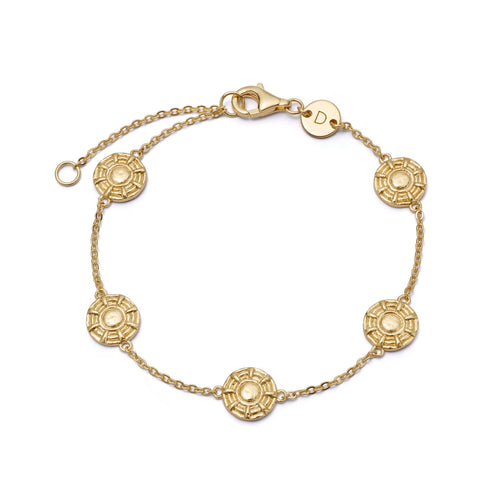 Apollo Amulet Bracelet 18ct Gold Plate