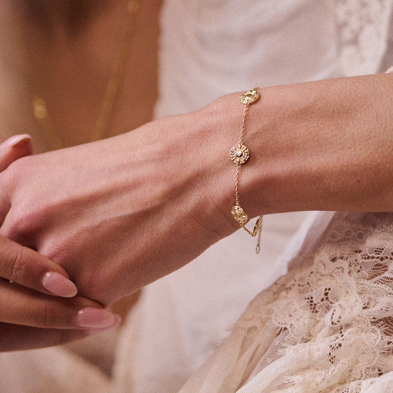 Apollo Amulet Bracelet 18ct Gold Plate