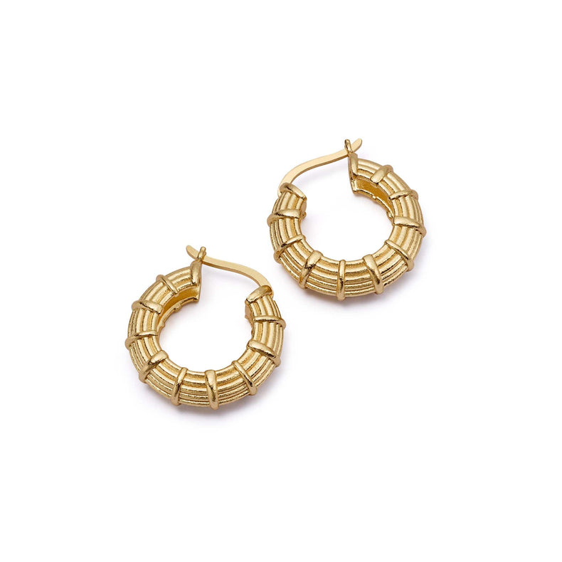 Apollo Hoop Earrings 18ct Gold Plate recommended
