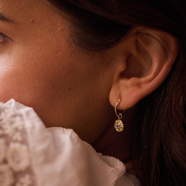 Apollo Sparkle Earring Stack 18ct Gold Plate